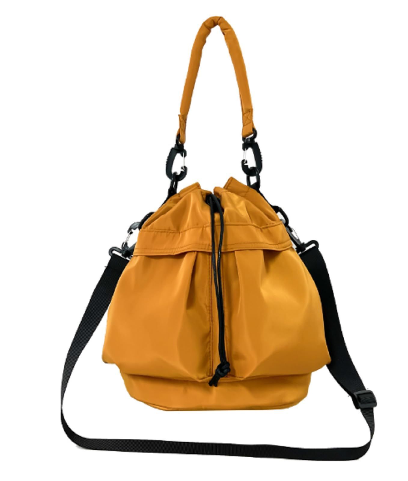 ナイロン カバン 防水 ２way 手提げ 撥水 肩掛け 巾着 ビジネス ショルダー バッグ レディース ニブンノイチプラス [1/2plus]