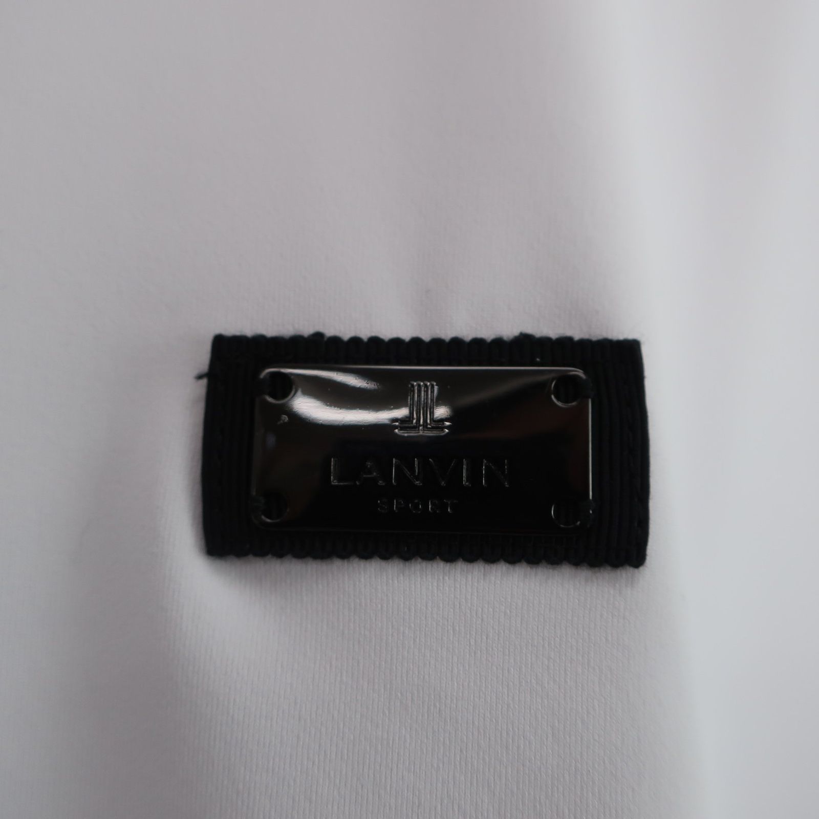 未使用品】LANVIN SPORT(ランバンスポーツ) 長袖ポロシャツ 白 メンズ