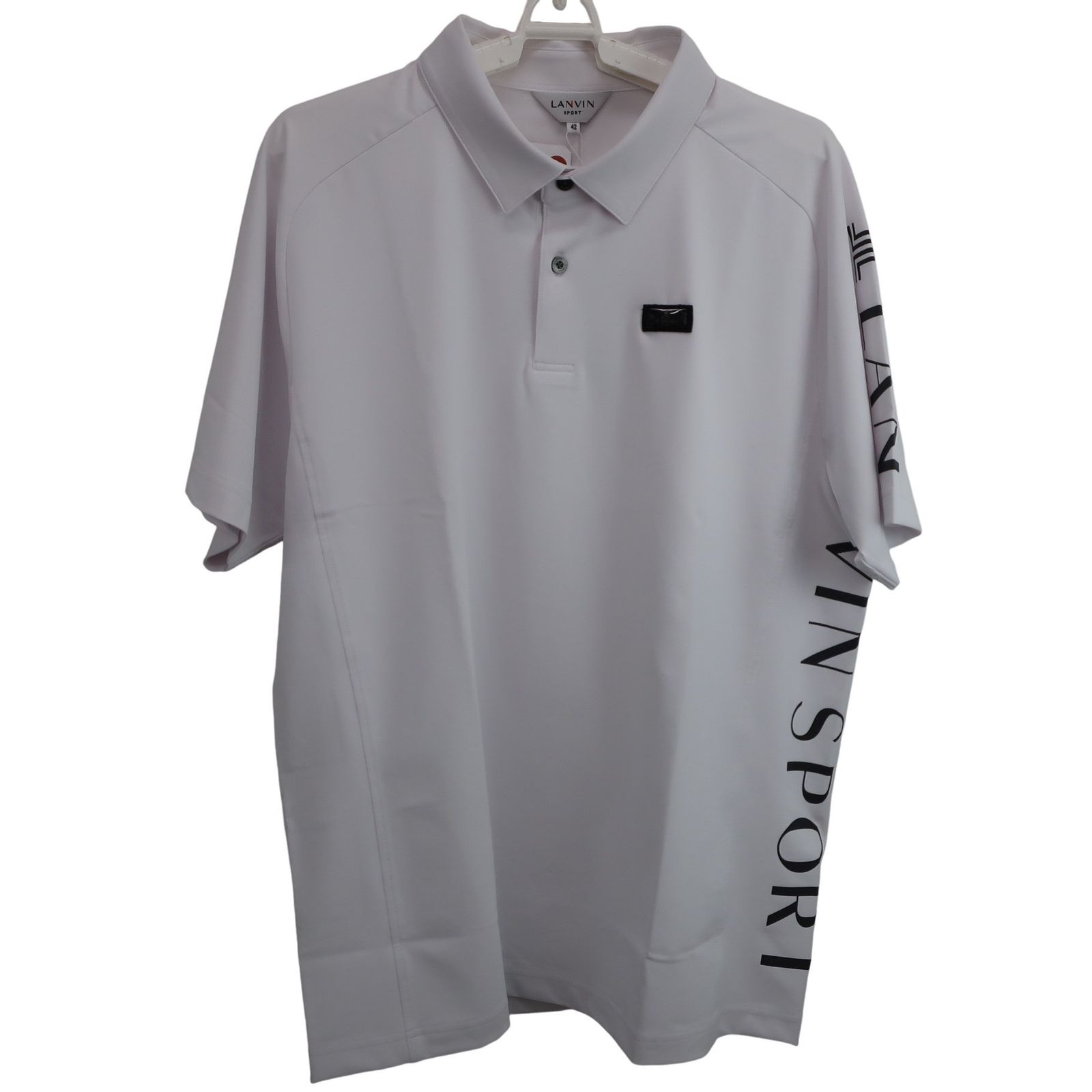 未使用品】LANVIN SPORT(ランバンスポーツ) 長袖ポロシャツ 白 メンズ