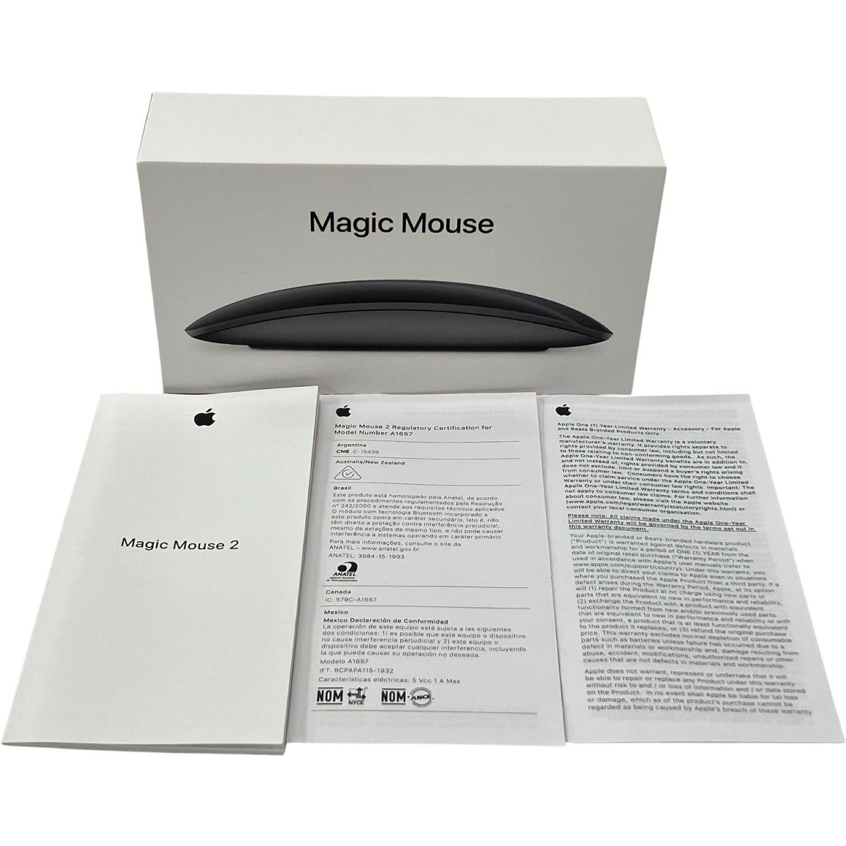 Apple Magic Mouse 2 MRME2J/A A1657 スペースグレイ マジックマウス2