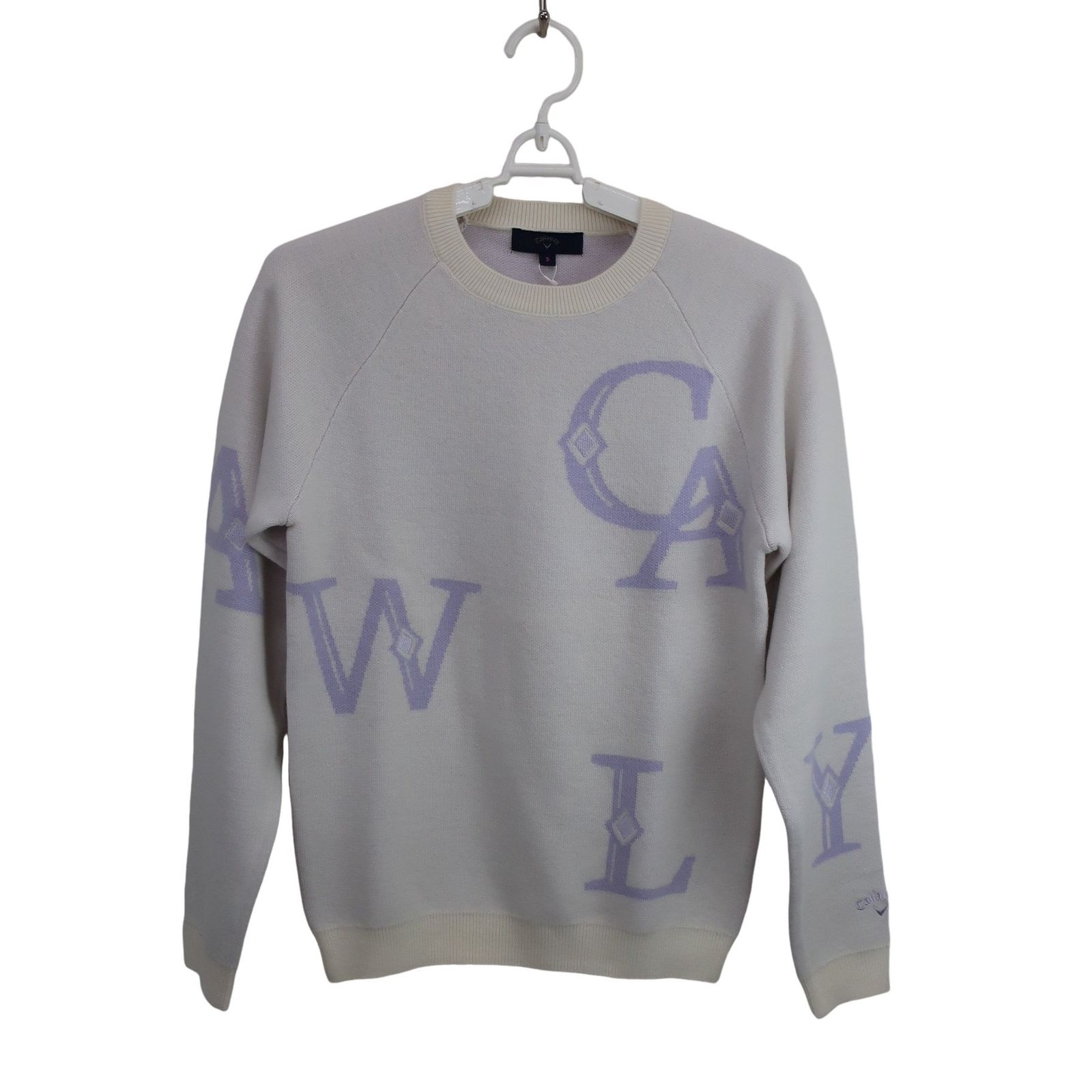 Callaway キャロウェイ セーター 白紫 レディース S ゴルフウェア 2511-0226