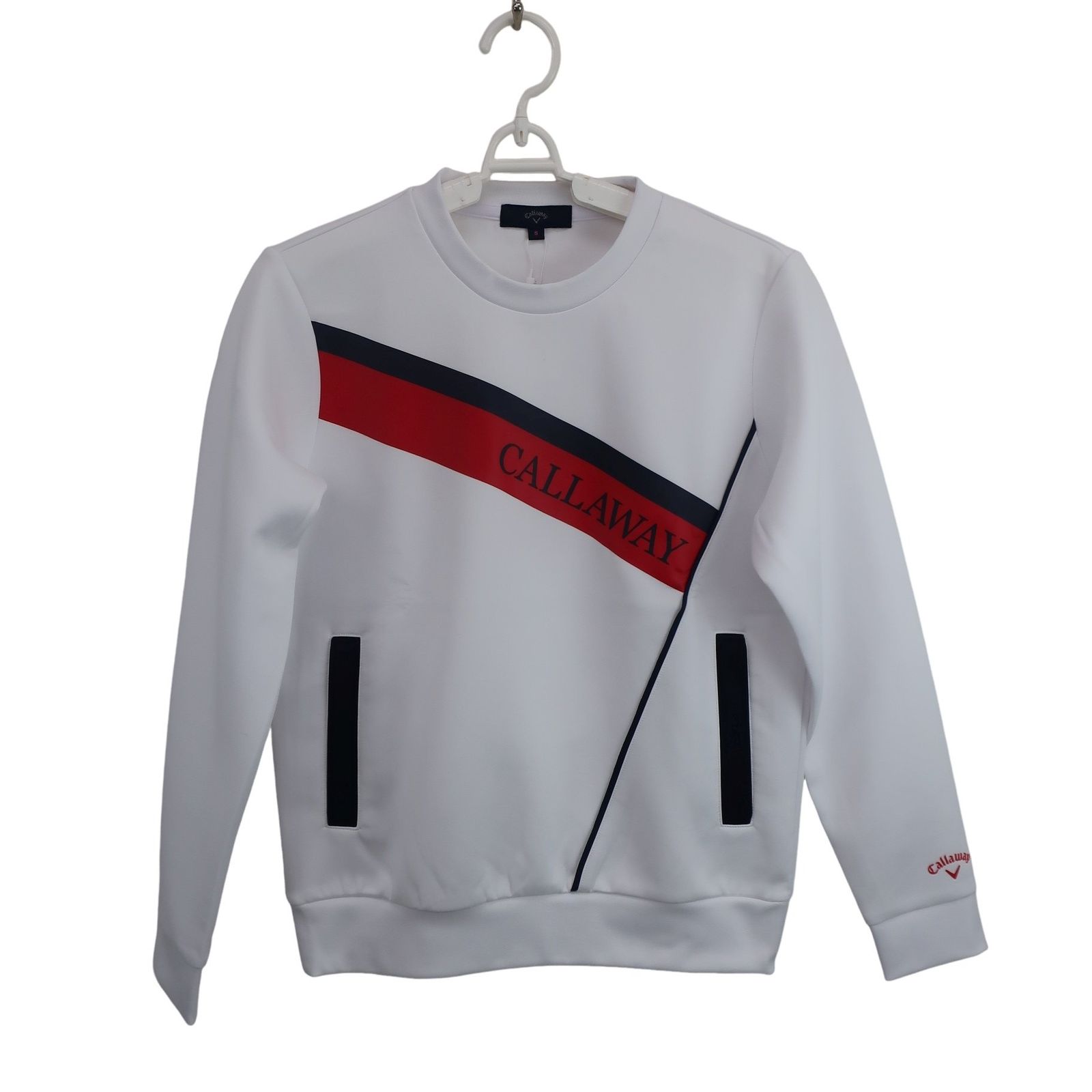 ♥品 Callaway キャロウェイ トレーナー 白 レディース S ゴルフウェア 2511-0237