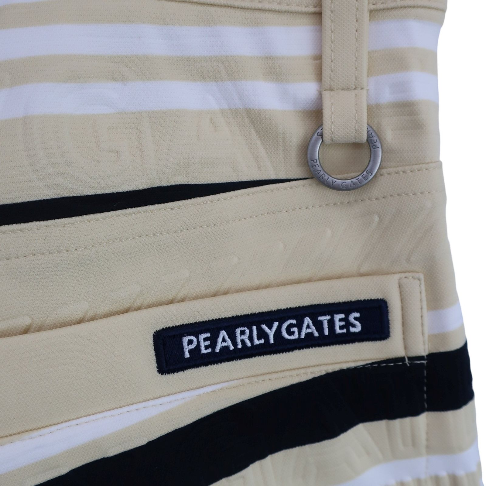 超美品】PEARLY GATES(パーリーゲイツ) ハーフパンツ ベージュネイビー