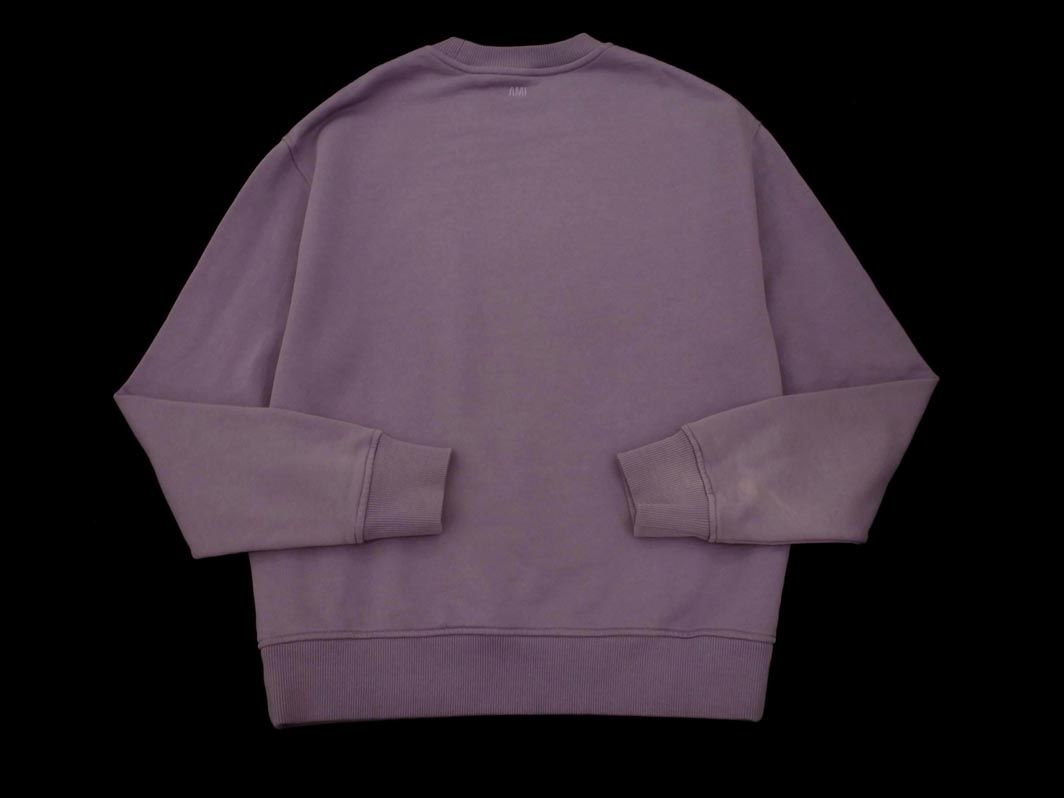 AMI Paris アミ パリス トレーナー 刺繍 スウェット sizeS/ラベンダー