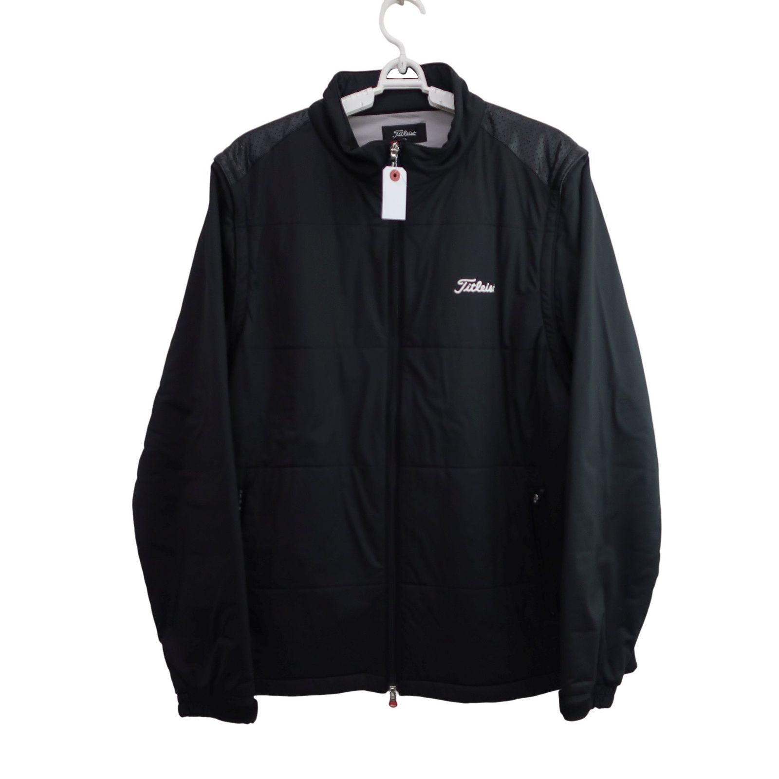 Titleist ブラック ジャケット M 美品】Titleist(タイトリスト) フルジップジャケット 黒 メンズ 3L