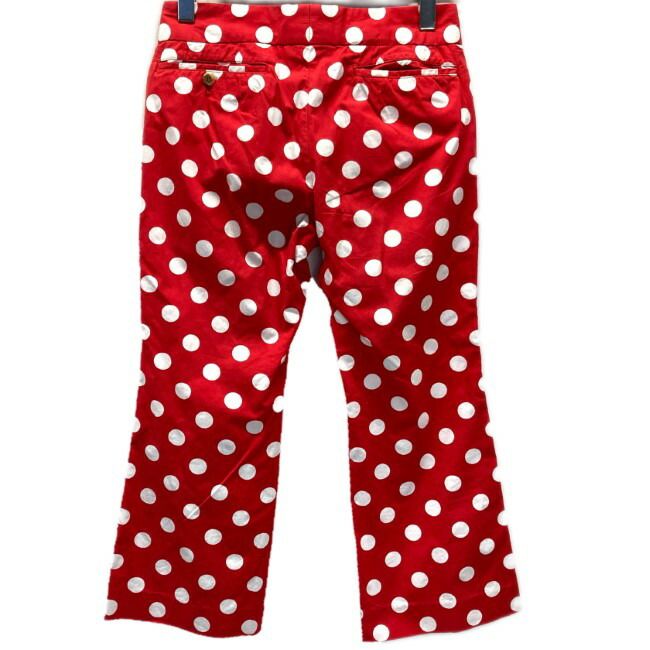 COMME des GARCONS 綿パン チノパン クロップド丈 ボトムス ドット 水玉 ジップフライ コットン AD 2000 No ドメスティック 古着