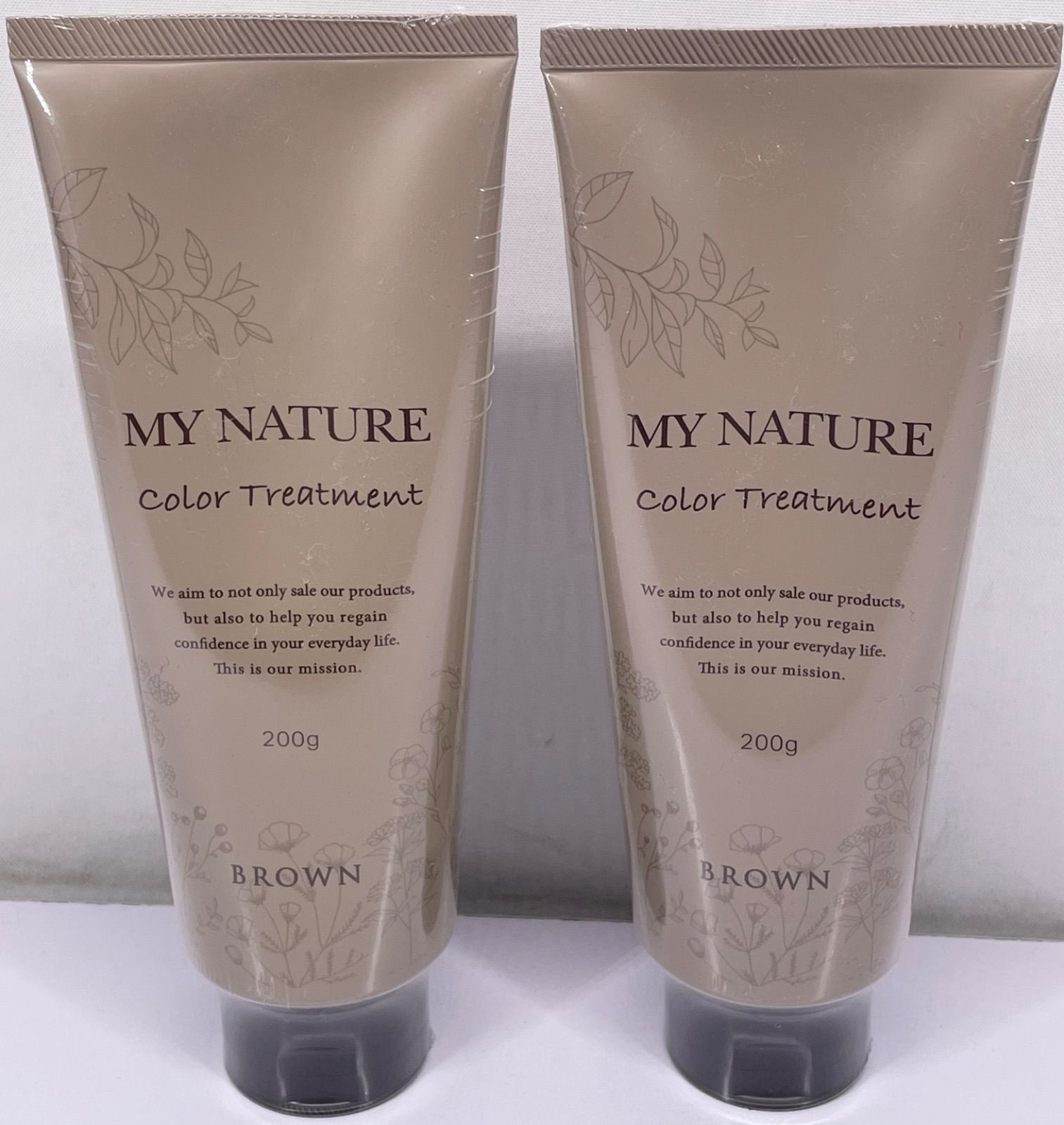 マイナチュレ オールインワン カラートリートメント ブラウン 200g×2本