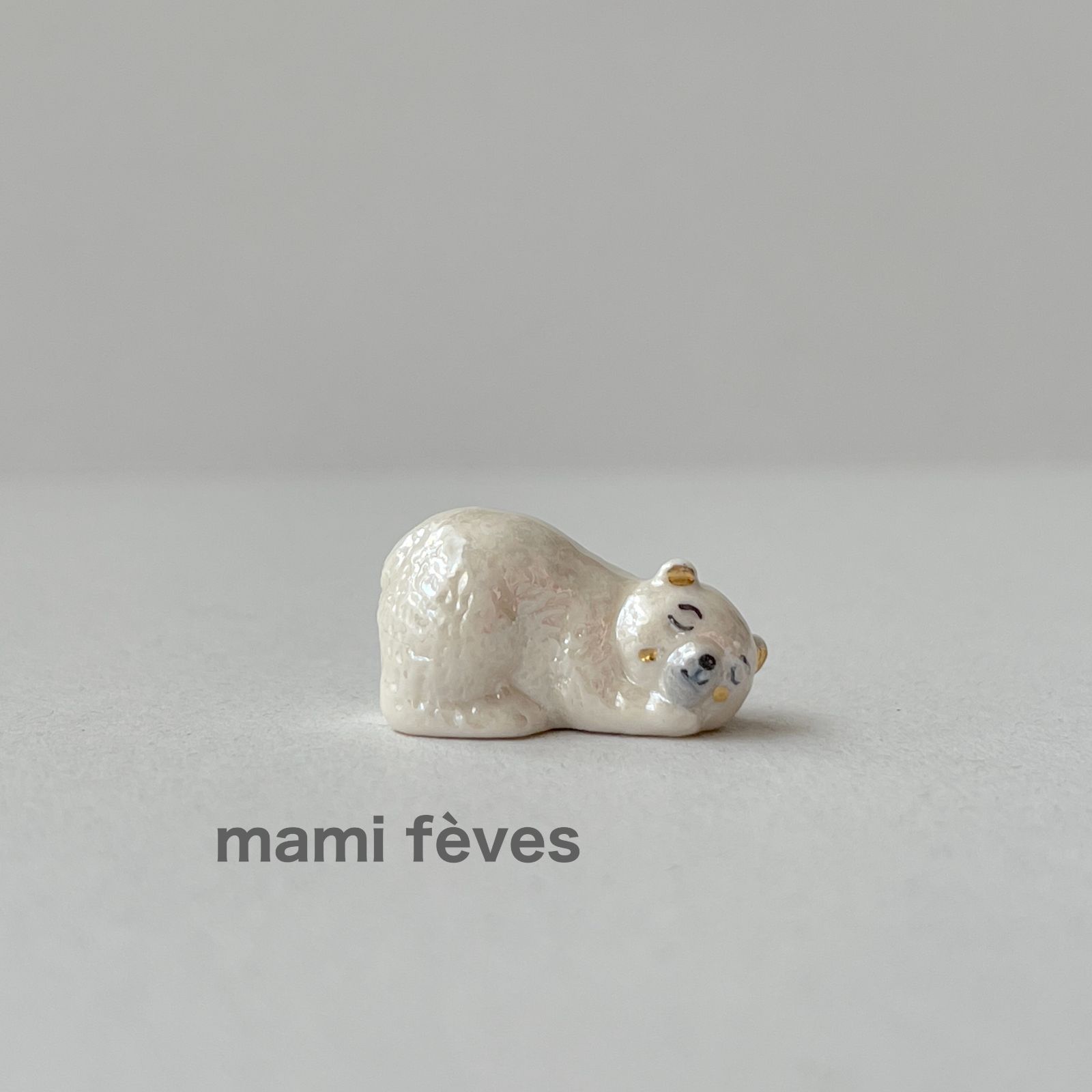 フェーヴ しろくま③ フランス フェーブ ミニチュア陶器 - メルカリ