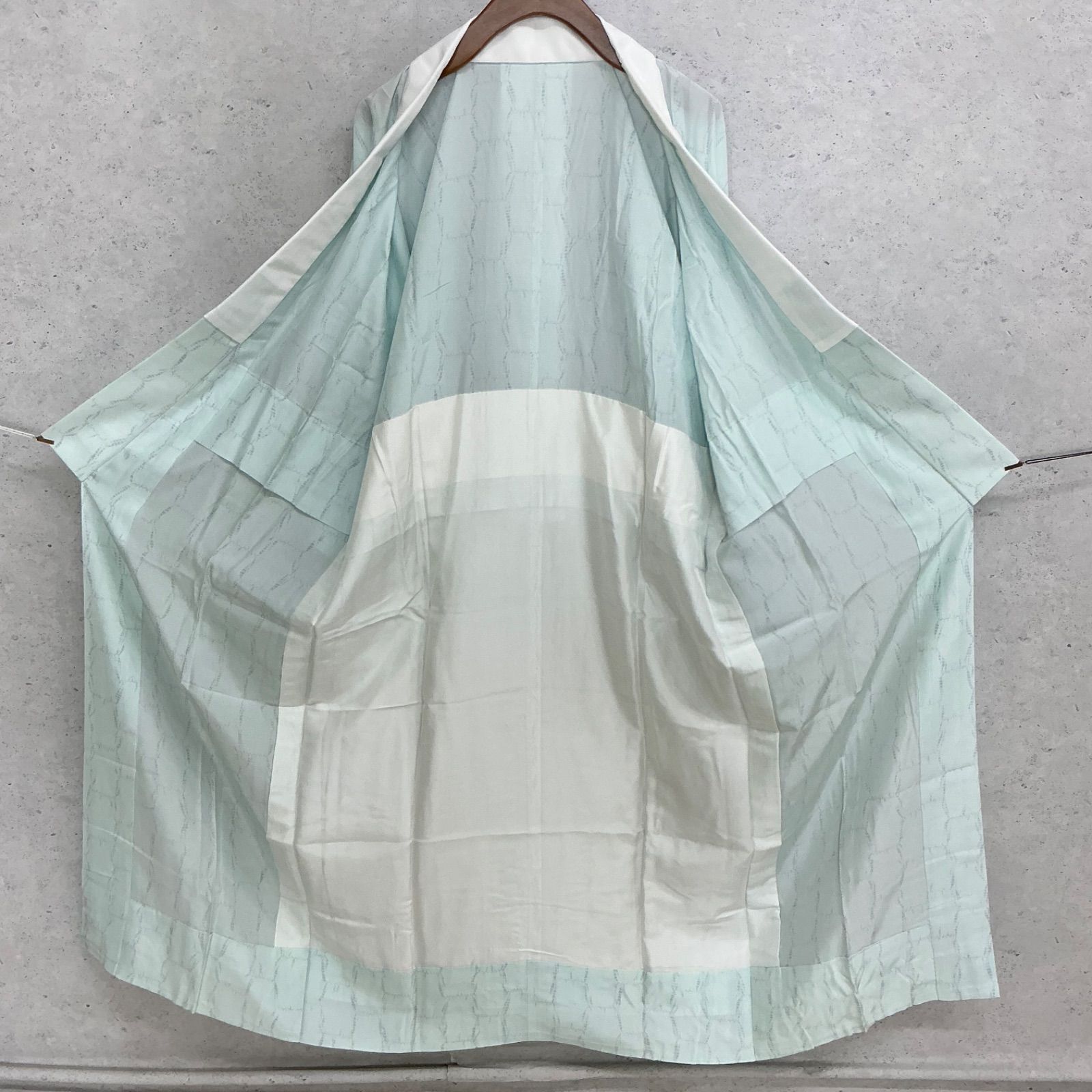 kimono+one◇未使用同然◇美品◇長襦袢◇単衣◇正絹◇袖無双◇居敷当て