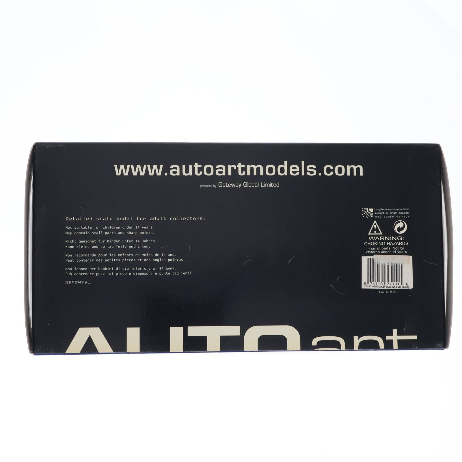 1|18 Mitsubishi Lancer EVO 三菱 ランサーエボリューション IX GSR シルバー 完成品 ミニカー 77191 AutoArt オートアート