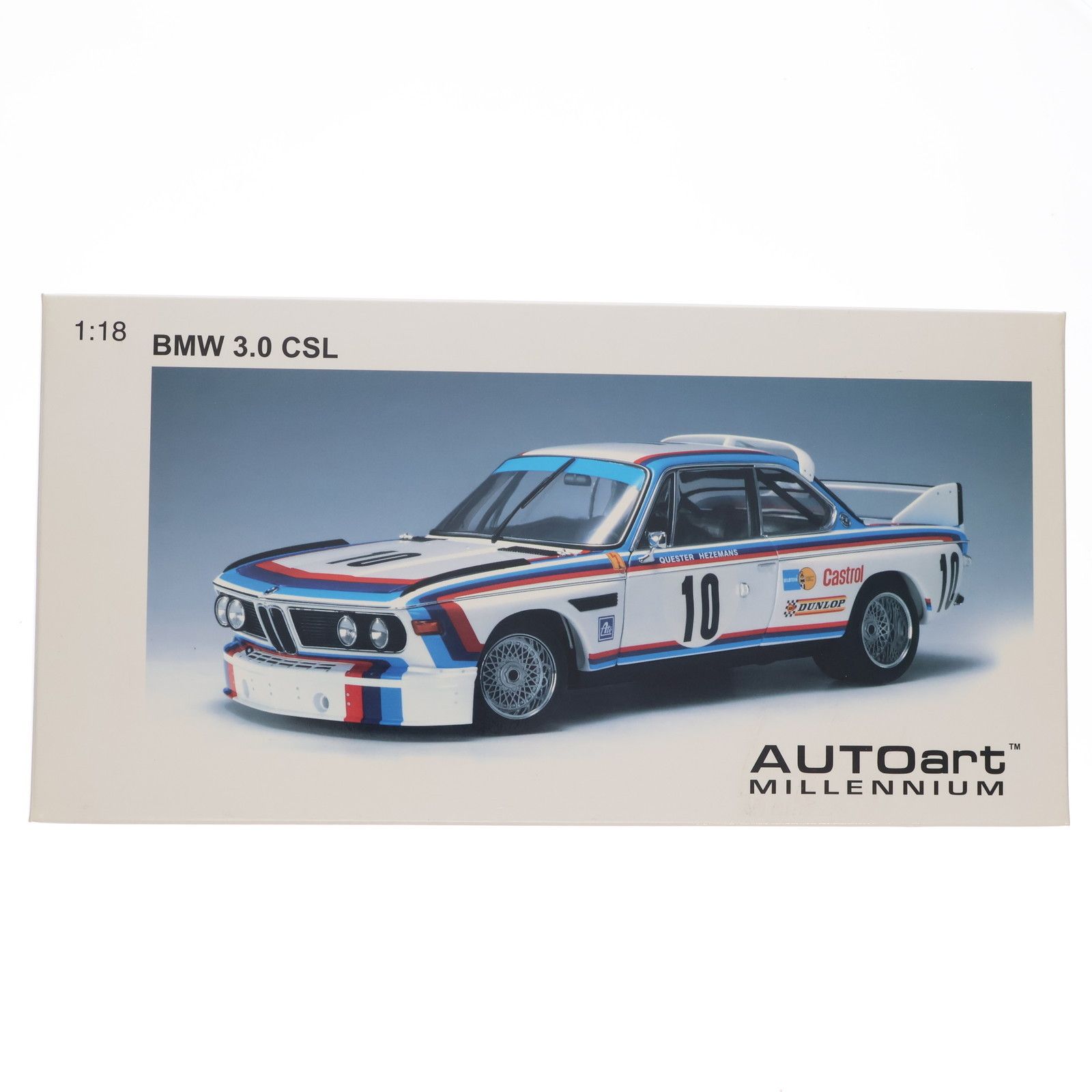 1 18 BMW 3 0 CSL SPA 1973 WINNER Castrol 10 ホワイト ブルー レッド 完成品 ミニカー 87346 AUTOart オートアート