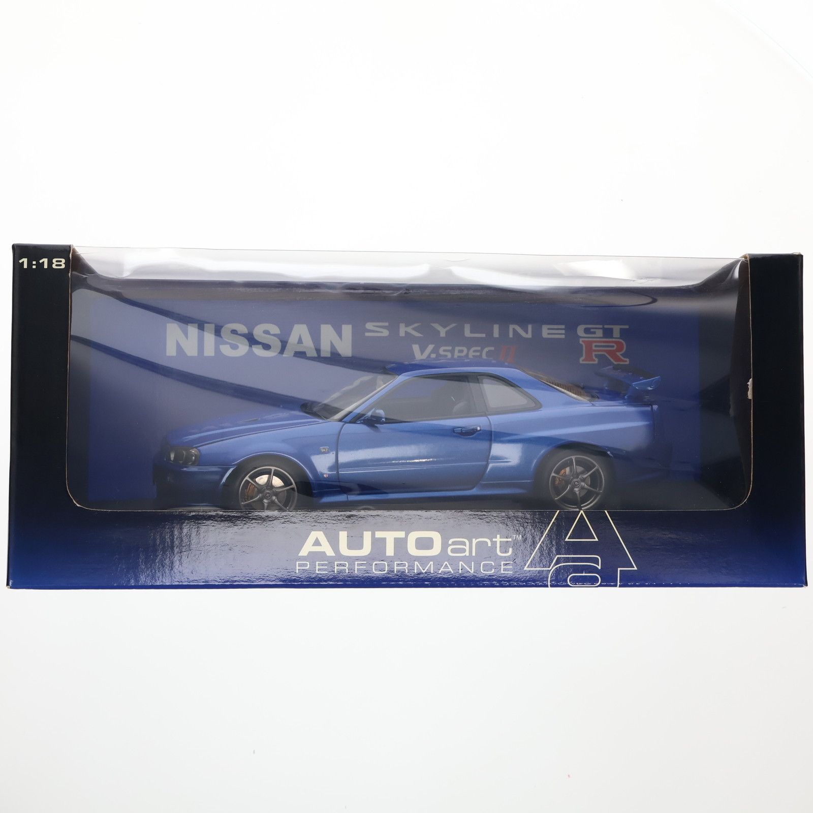 1 18 NISSAN SKYLINE スカイライン R 34 GT V SPEC II Bayside Blue 完成品 ミニカー 77331 AUTOart オートアート