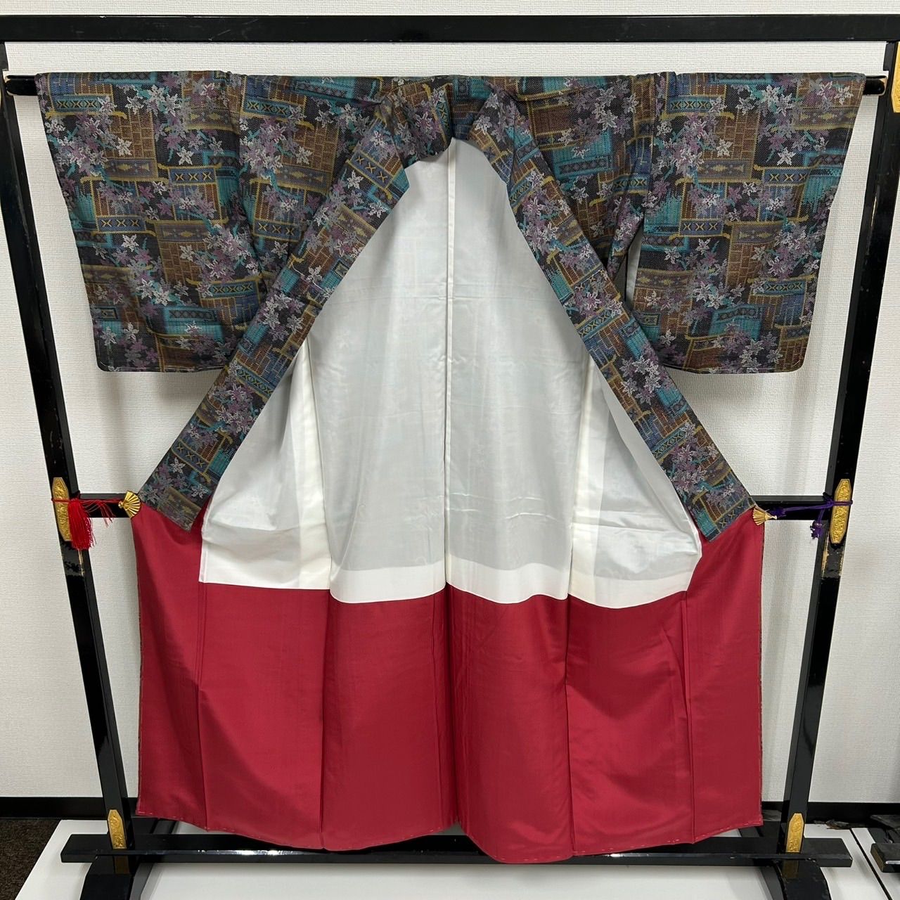 本場大島紬 一元式 総絣 素敵な絣柄 正絹 着物 MK-1656 - メルカリ