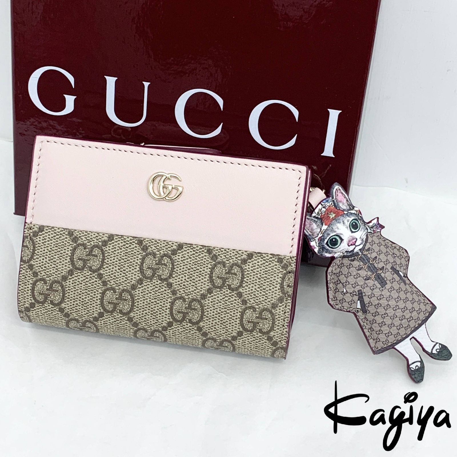 未使用 GUCCI グッチ ヒグチユウコ コラボ ピンク 財布 GG 847919