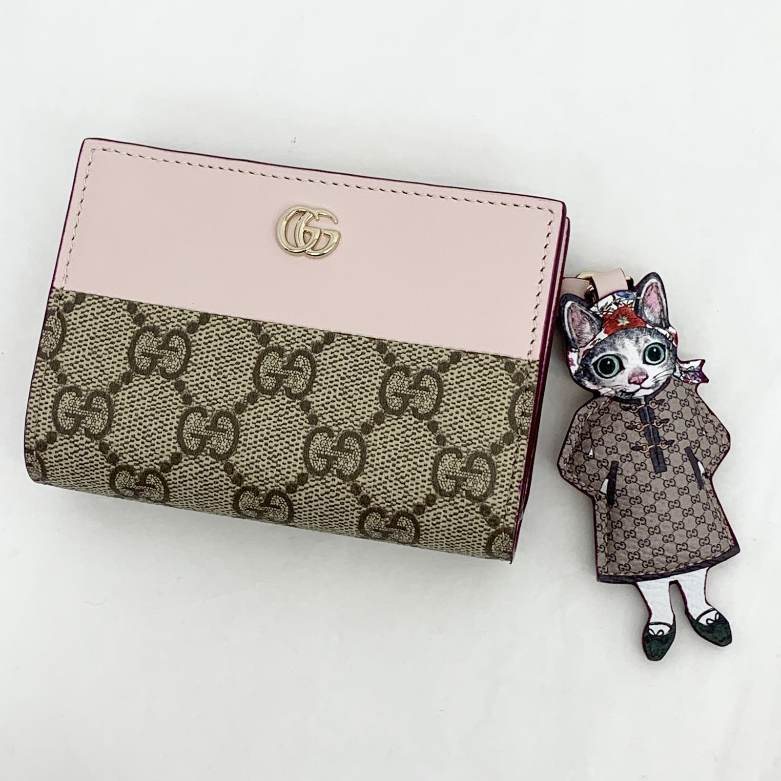 未使用 GUCCI グッチ ヒグチユウコ コラボ ピンク 財布 GG 847919