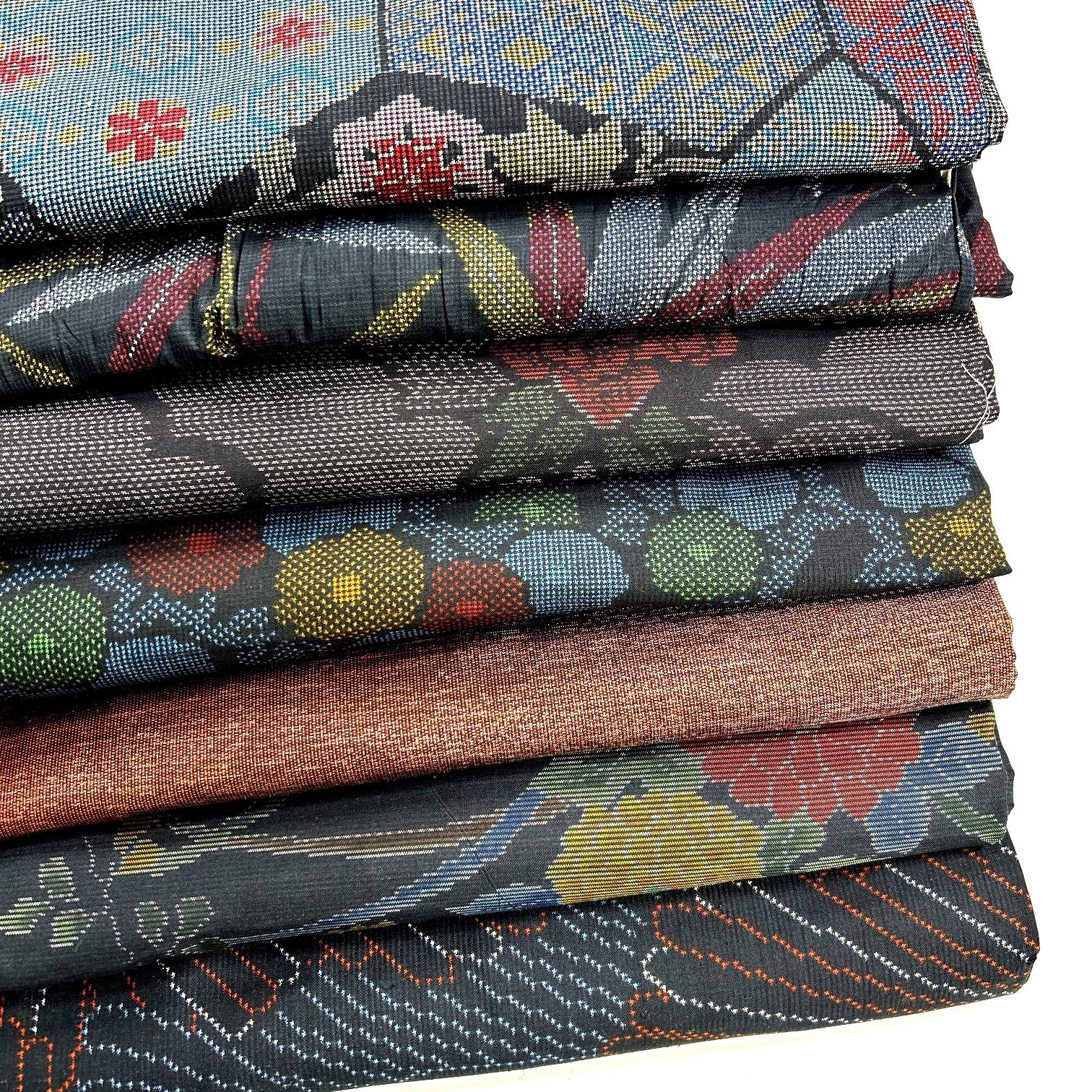 大島紬 正絹 着物 同梱 リメイク用 着付け L 468