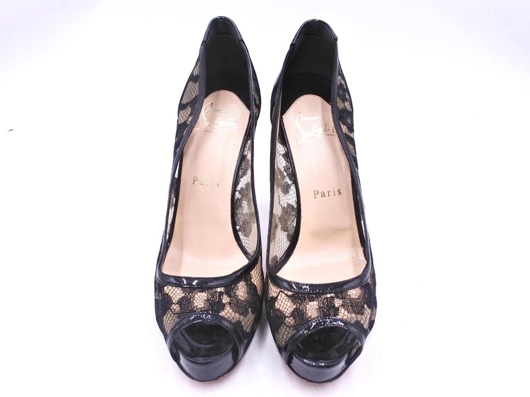 CHRISTIAN LOUBOUTIN クリスチャン ルブタン フラワーレース ヒール