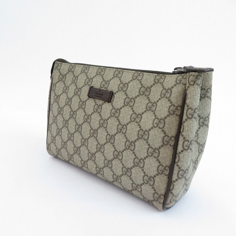 GUCCI グッチ ポーチ GGスプリーム コスメポーチ マルチケース 131022 ベージュ 122