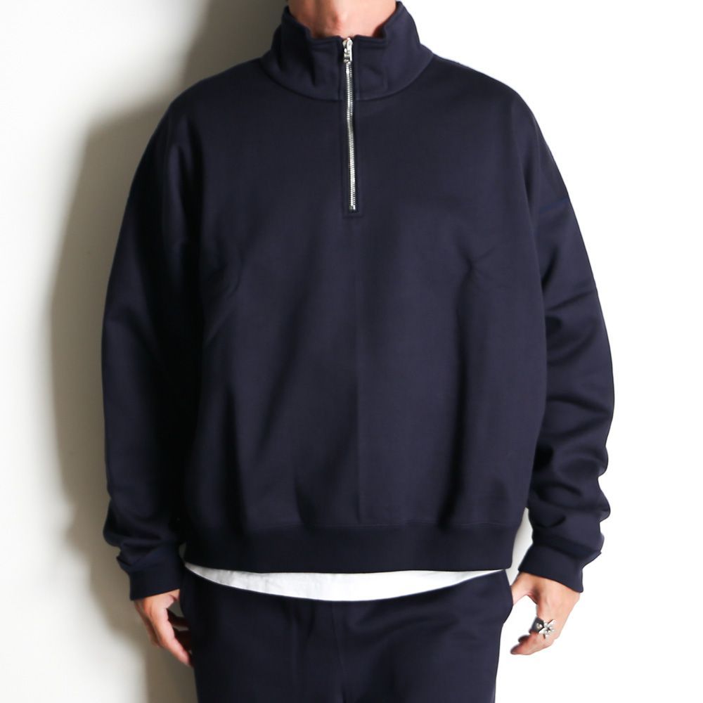 MARKAWARE 美品  PATTERN DS JUMPER MARKAWARE/マーカウェア】SHORT QUARTER ZIP PULLOVER - D.NAVY