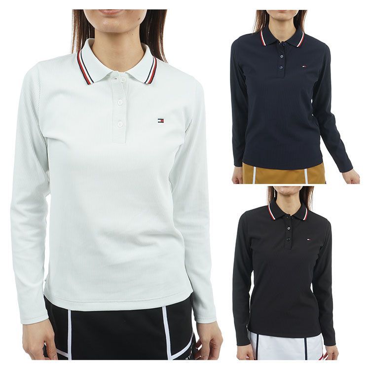 トミーヒルフィガー ゴルフ ポロシャツ レディース 長袖 シャツ