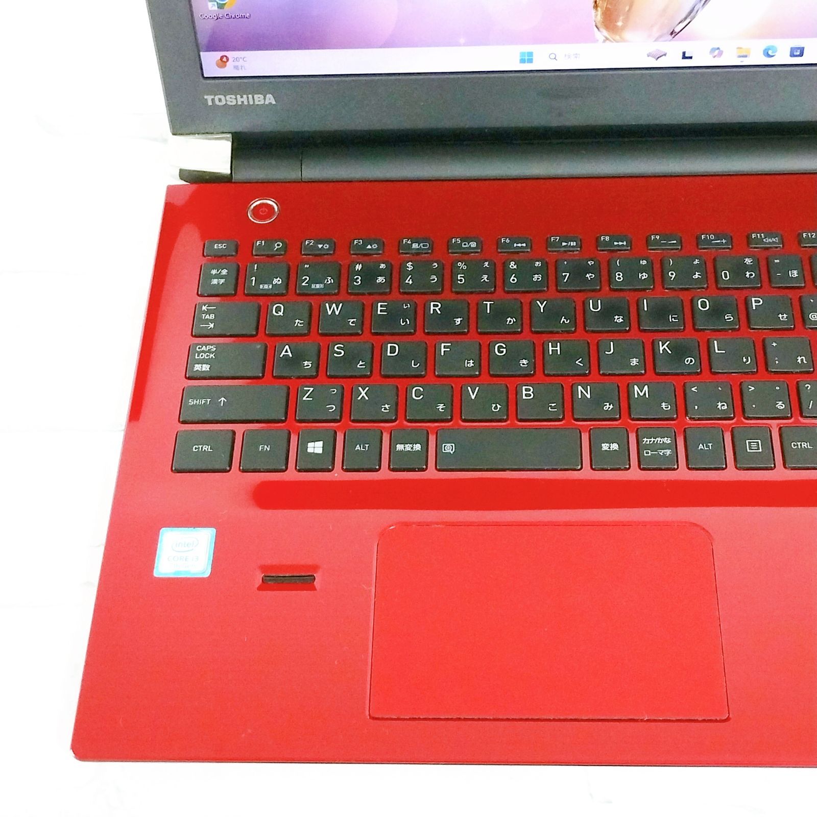 Windows11搭載　dynabook レッド美品♪ たっぷり1TB 第7世代 Corei3 TOSHIBA DynaBook Windows11 ノート