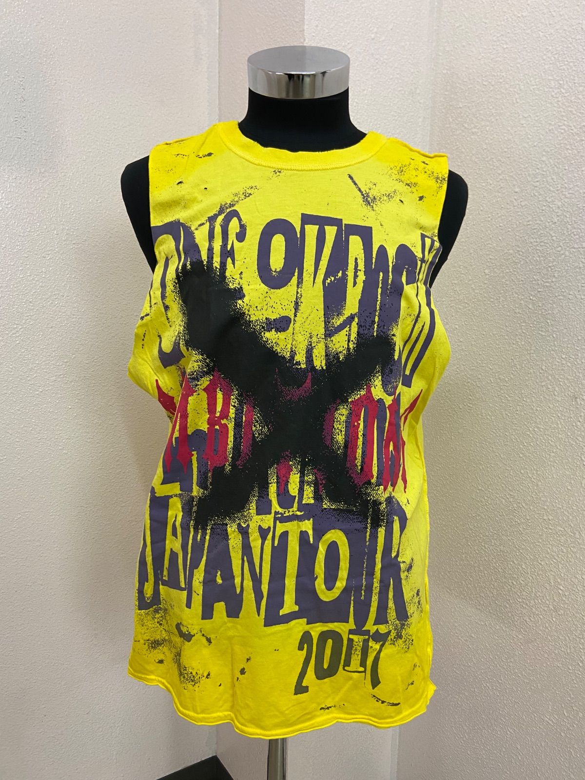 ONE OK ROCK ワンオク 2017 JAPAN タンクトップ イエロー ONE OK ROCK ワンオクロック ワンオク Ambitions Japan Tour 2017