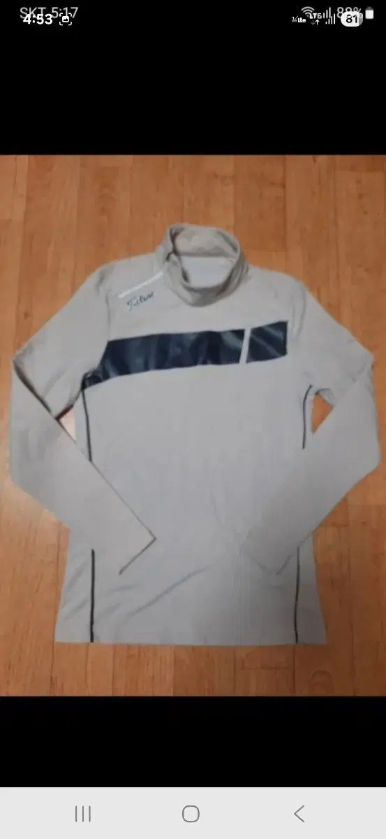 Titleist タイトリスト ゴルフ 起毛 ハーフジップ 長袖 タートルネック Tシャツ スリム 95