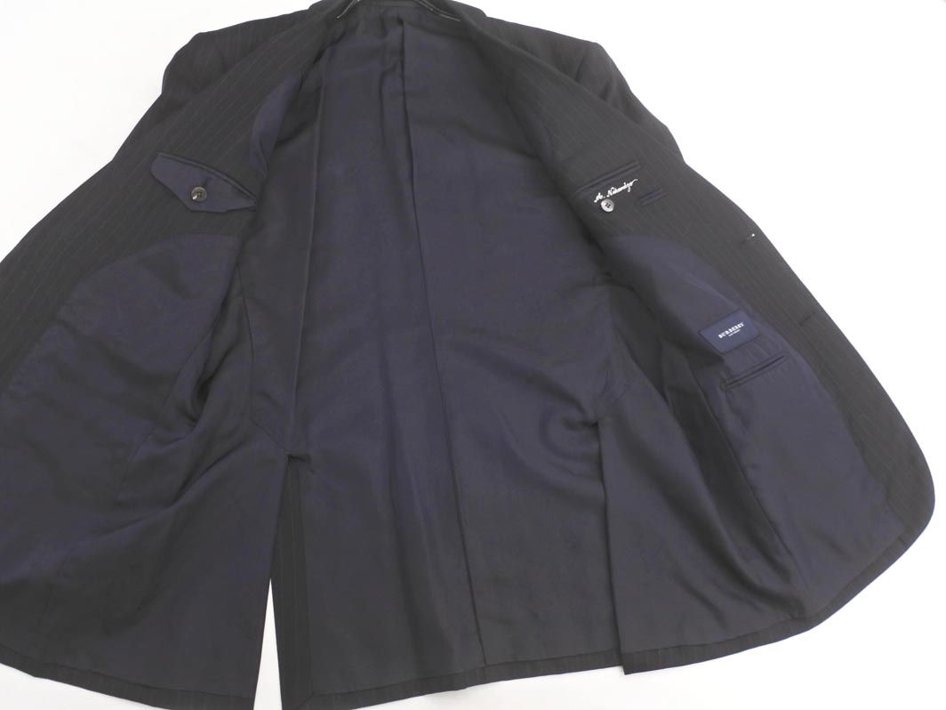 BURBERRY バーバリー ウール100% ストライプ LABEL BLACK - ピン