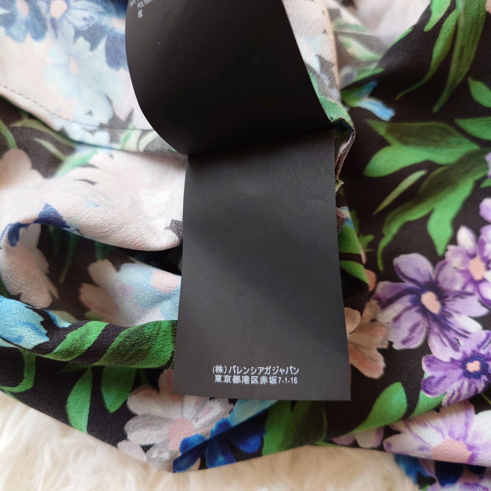 バレンシアガ BALENCIAGA ワンピース 半袖 花柄 ボタニカル 植物柄 BALENCIAGA バレンシアガ コレクション 定価264000 花柄 フラワー