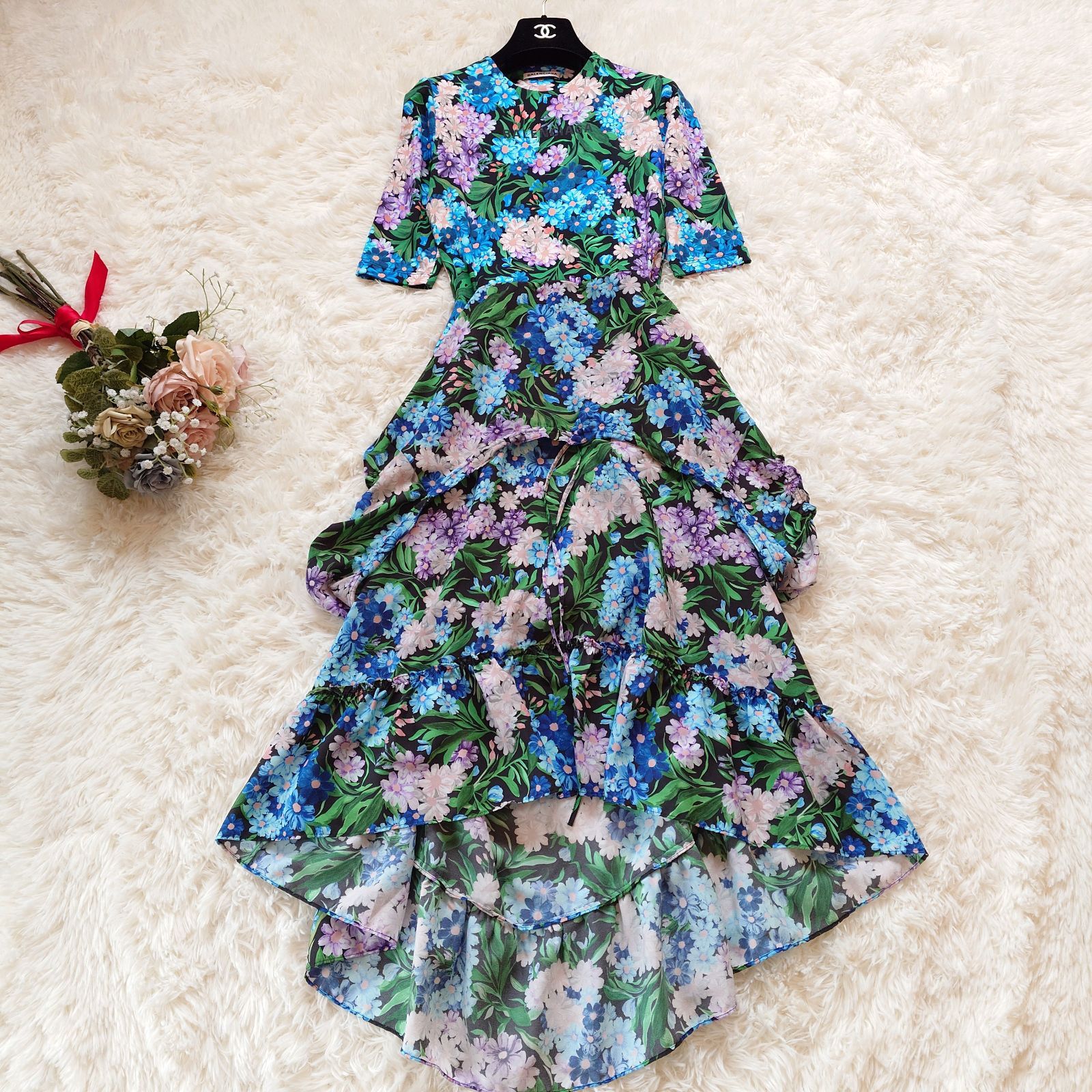 BALENCIAGA バレンシアガ コレクション 定価264000 花柄 フラワー