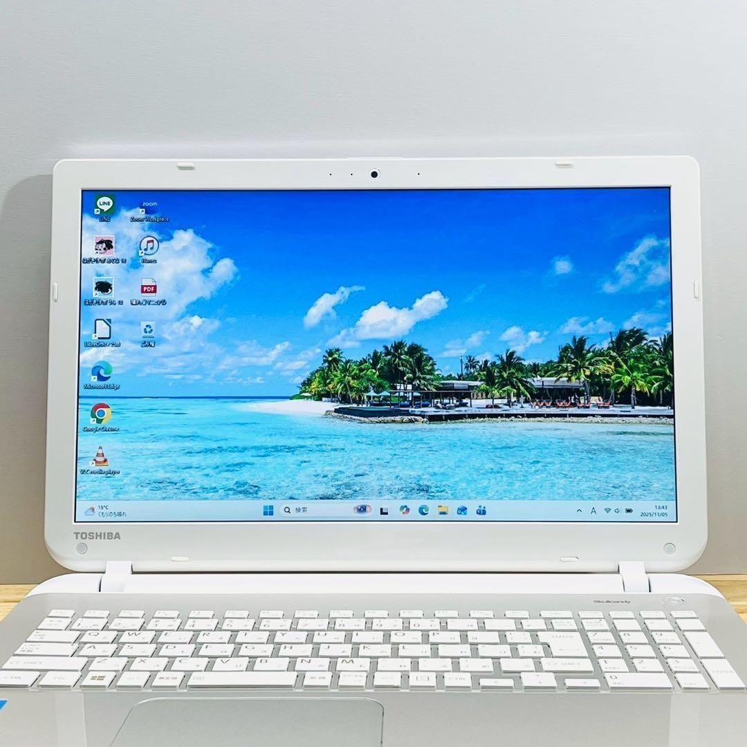 新品SSDで爆速✨windows11 ノートパソコン DVD カメラ オフィス - メルカリ