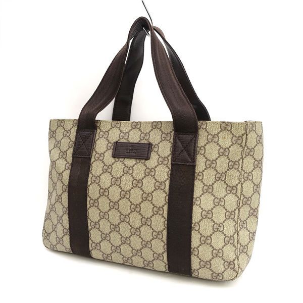 GUCCI グッチ GGスプリーム トートバッグ ベージュ ブラウン 141976 バッグ バック BAG 鞄 カバン ブランド