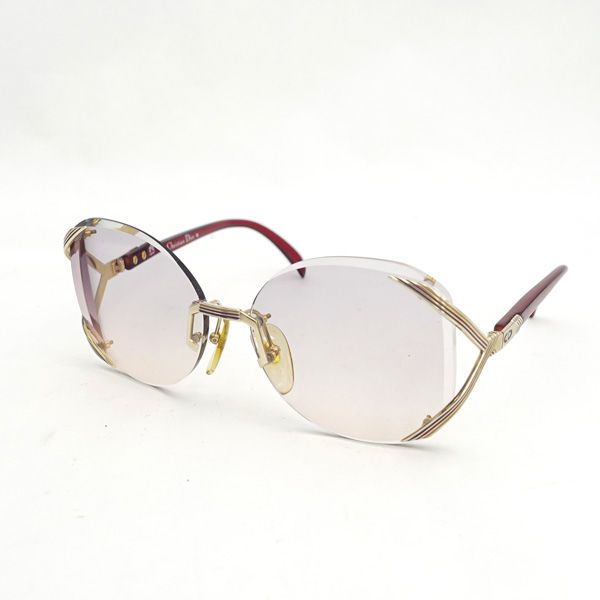 Christian Dior | クリスチャンディオール 度入りメガネ プラスチック ワイン ゴールドカラー 2289-48 サングラス|メガネ|眼鏡 ブランド