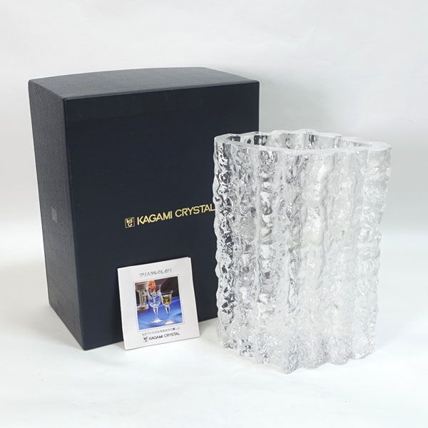 KAGAMI 花瓶 カガミクリスタル CRYSTAL CRYSTAL(カガミクリスタル
