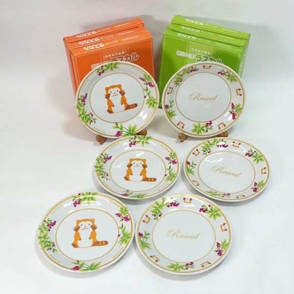 世界名作劇場 あらいぐまラスカル ◆【洋食器】世界名作劇場/あらいぐまラスカルプレート（6枚組） ギフト プレート ギフト【未使用】