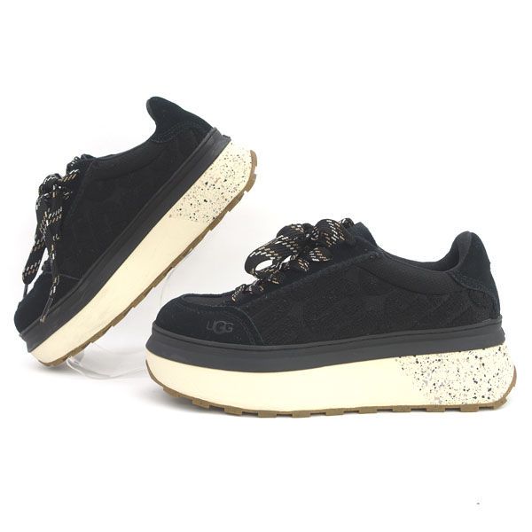 UGG / アグ ◇スニーカー/Marin Lace Logo/マリンレースロゴ/ブラック