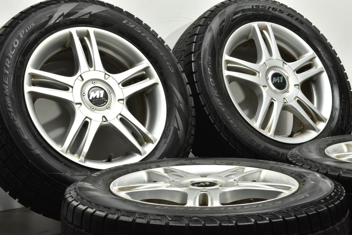 交換用に M 1 SPORTS VS 5 15 in 6 J 45 PCD 100 114 3 ピレリ アイスアシンメトリコプラス 195 65 R ノア ヴォクシー セレナ
