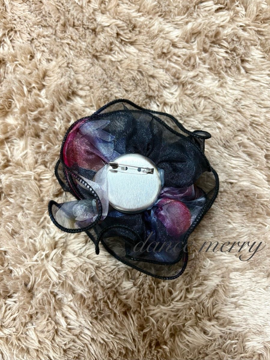 新品　豪華　社交ダンス　黒　ピンク　紫　スカート　花柄　パーティ　4272 新品 豪華 社交ダンス 黒 ピンク 紫 スカート 花柄 パーティ 4272