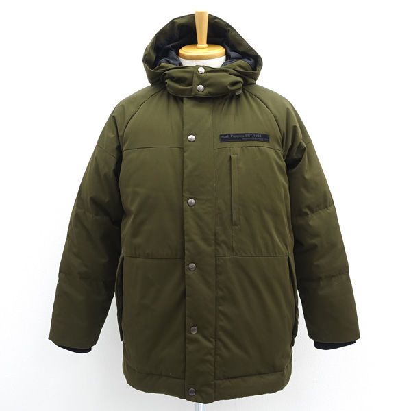 HUSH PUPPIES / ハッシュパピー ダウンジャケット/フード付き/カーキ/サイズL 08258Y 【メンズ/MEN/男性/ボーイズ/紳士】 メンズファッション【中古】 