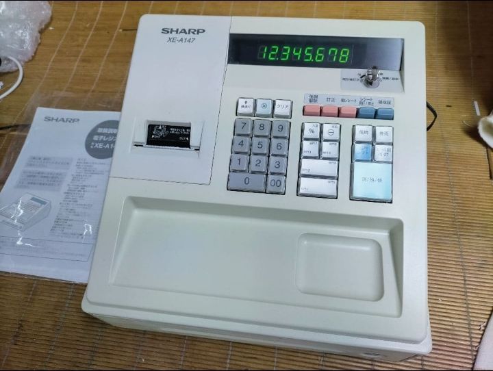 シャープレジスター XE-A147 PC連携売上管理フル設定無料 922000