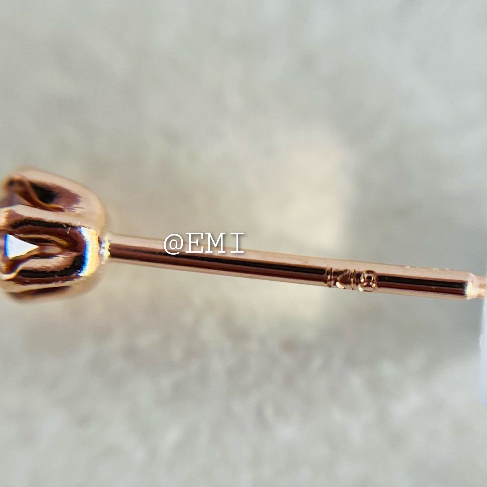 K18PG 希少☆天然ピンクダイヤモンド 0.14ct ピアス 18金ピンク