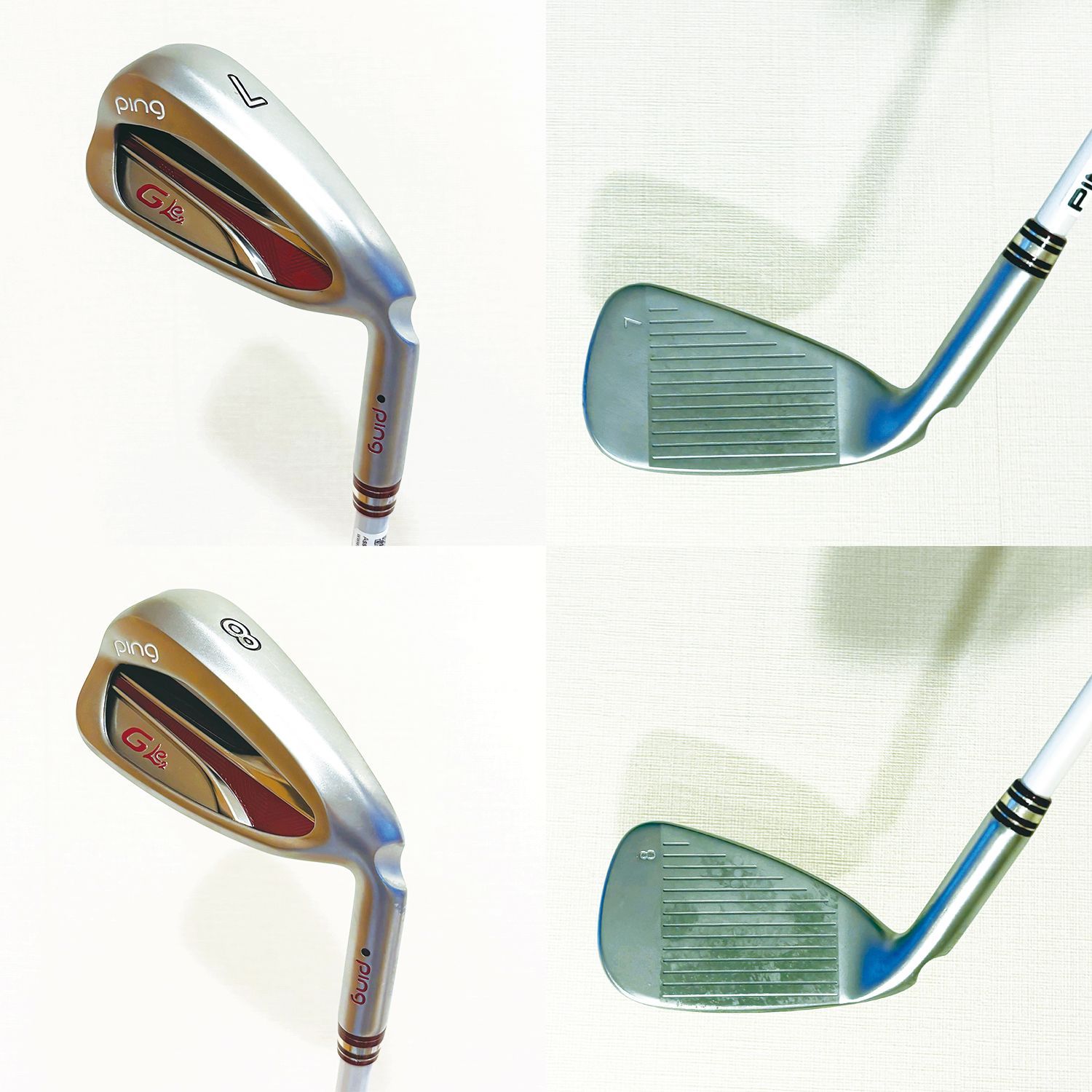 数回使用のみ！良品＞ピン PING GLe2 ゴルフクラブセット （9本