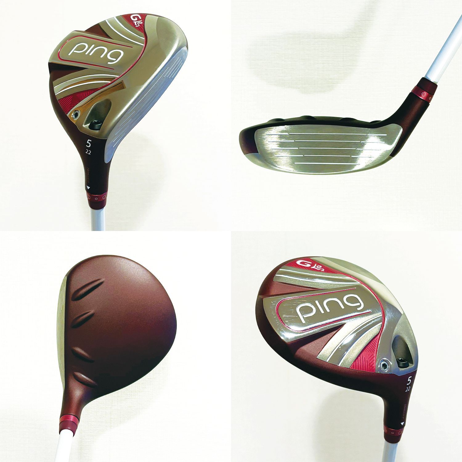 数回使用のみ！良品＞ピン PING GLe2 ゴルフクラブセット （9本