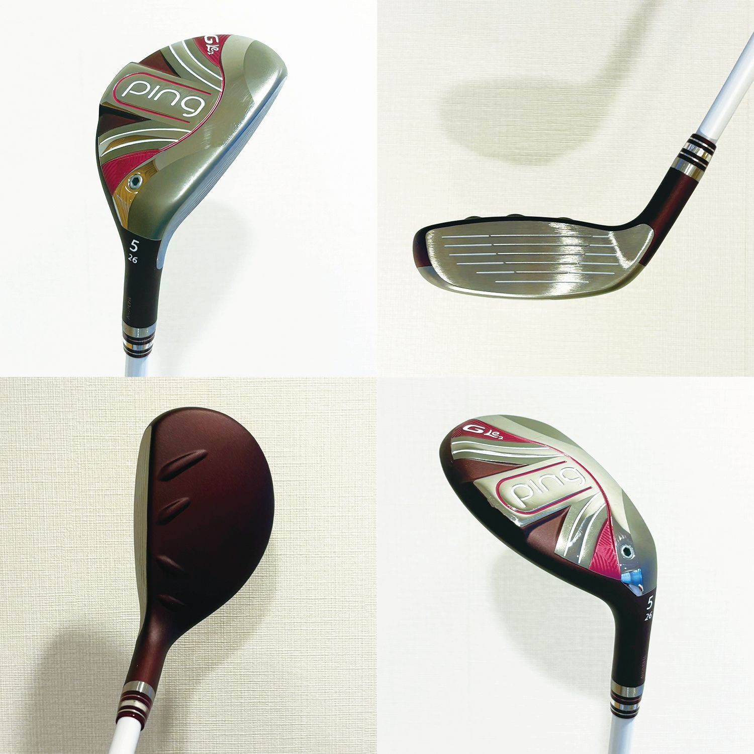 数回使用のみ！良品＞ピン PING GLe2 ゴルフクラブセット （9本