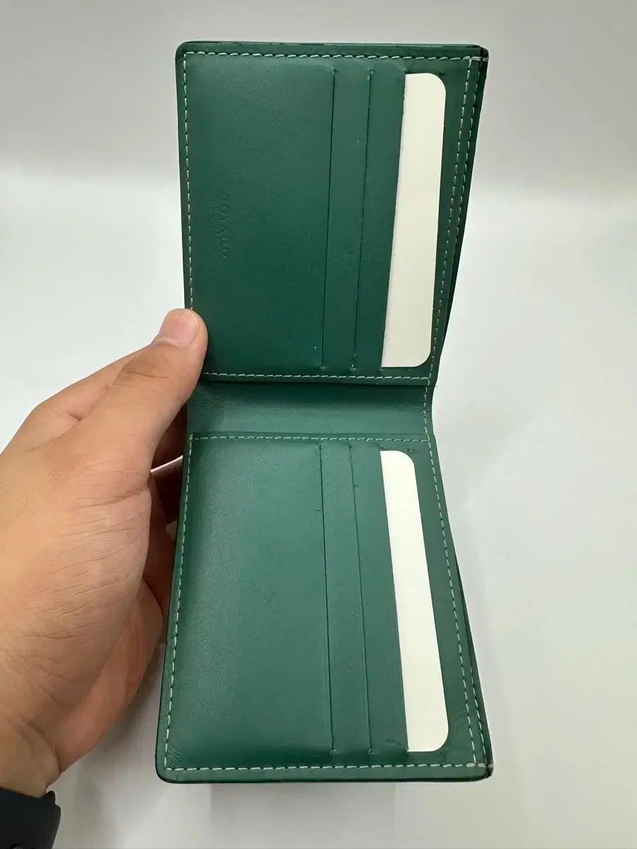 Masion Goyard ゴヤール BIG TOUARDE 二つ折り財布 グリーン - メルカリ