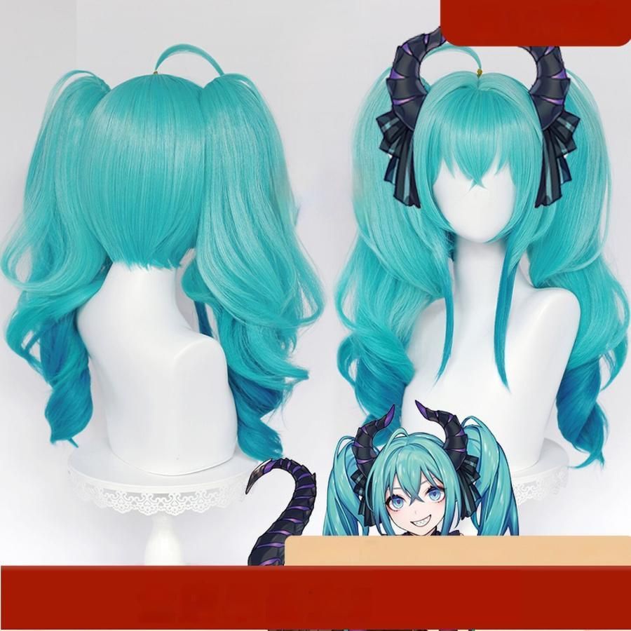新品、未使用 漫美 初音ミク 小悪魔 コスプレウィッグ