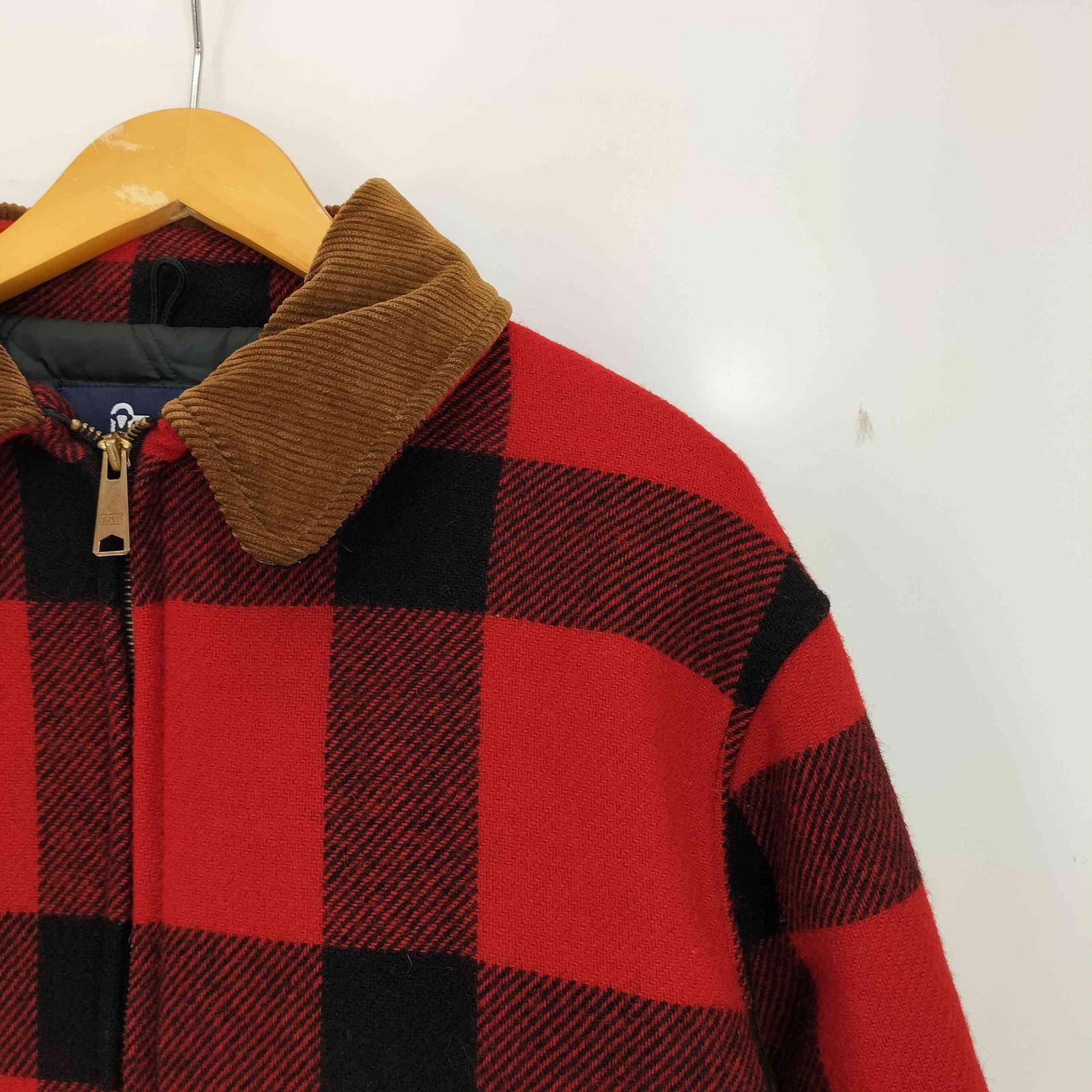 ウールリッチ WOOLRICH 80-90s USA製 裏地キルティング 襟コーデュロイ 