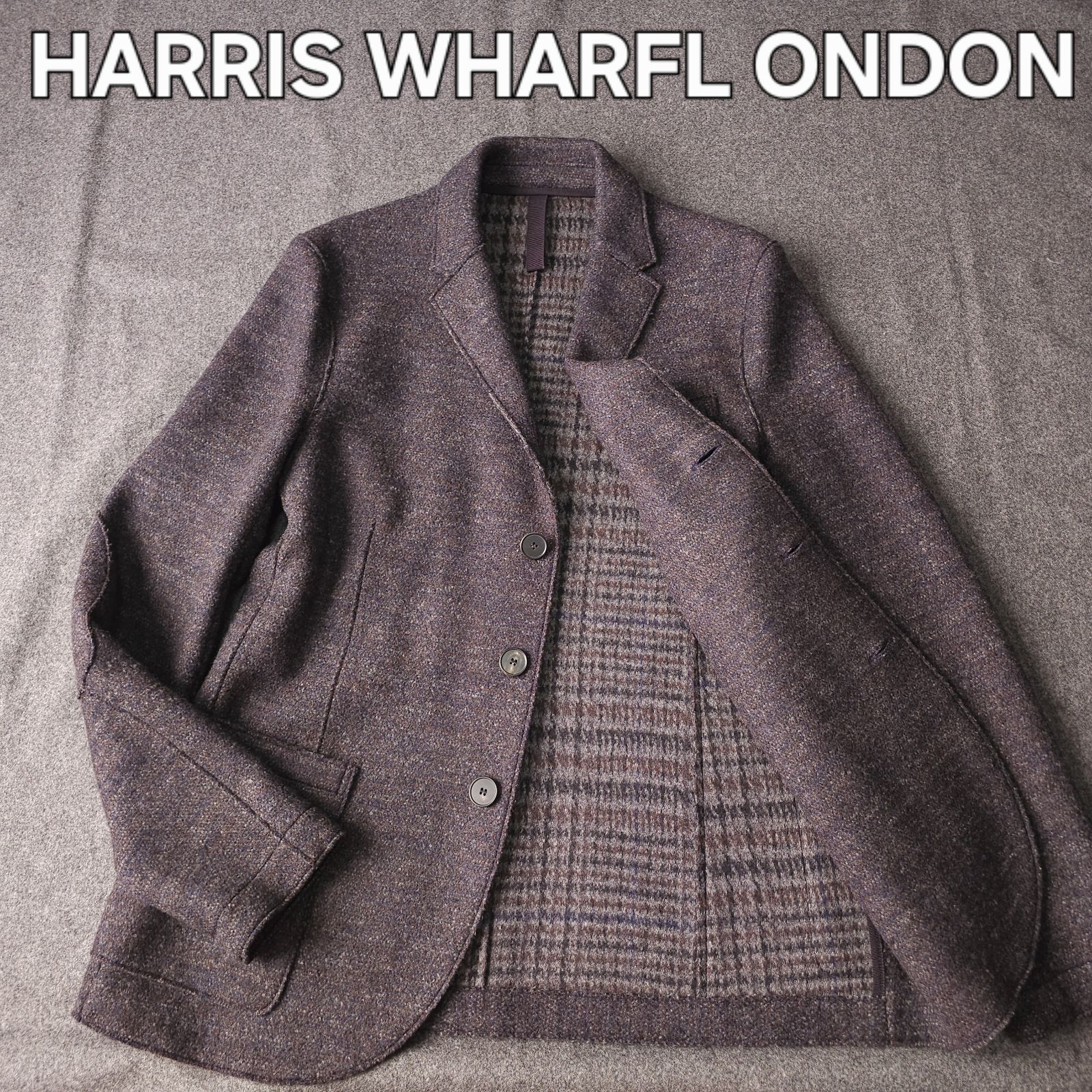 【専用】HARRIS WHARF LONDON テーラードジャケット イタリア製 HARRIS WHARF LONDON】ハリスワーフロンドン イタリア製 秋冬