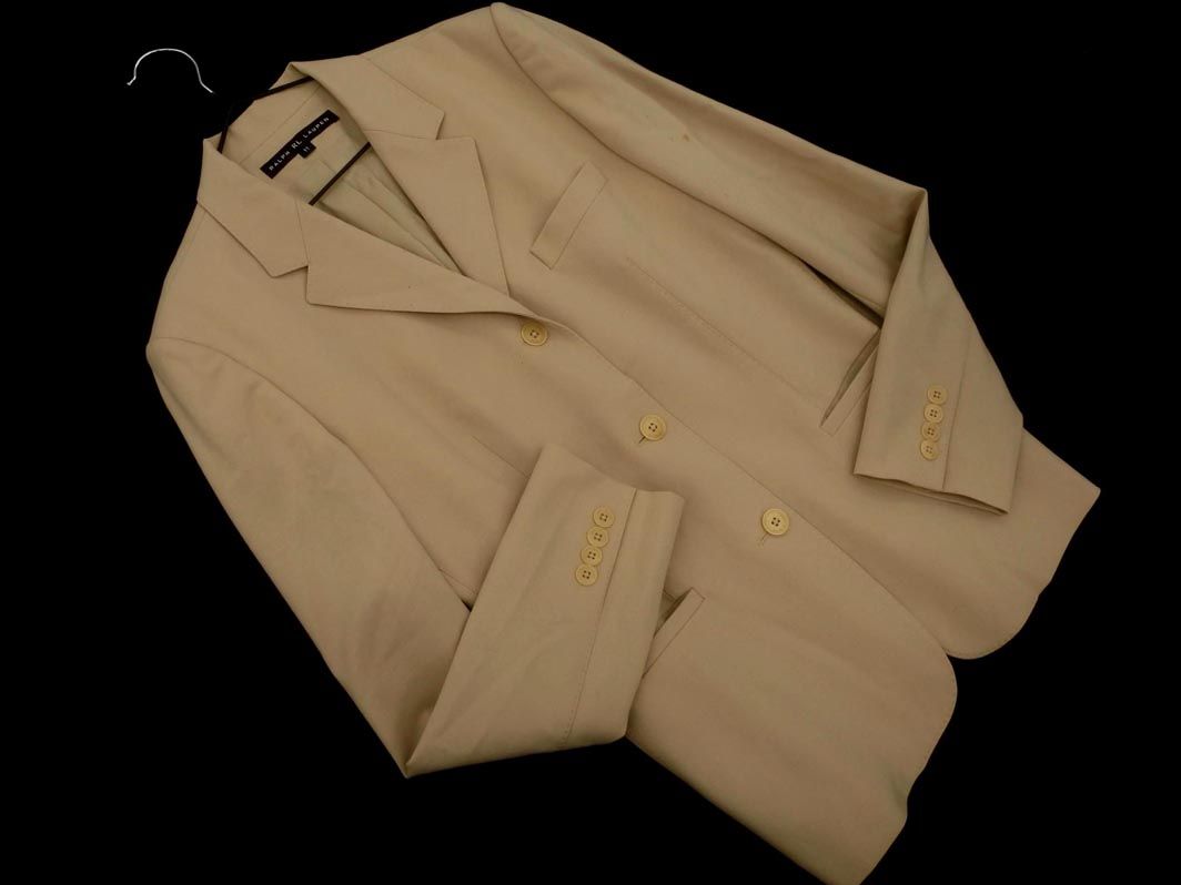 ローレンラルフローレン ウールカシミヤ テーラードジャケット ベージュ 42 Ralph Lauren ラルフローレン ウール混 テーラード ジャケット size11
