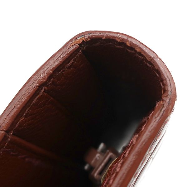 HERMÈS アリゲーターベアンダークブラウン 二つ折り財布 エルメス HERMES 長財布 ベアンクラシック アリゲーター ブラウン系